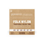 Струни для гітари D'Addario Folk Nylon 80/20 Bronze Ball End Black Treble (EJ34)