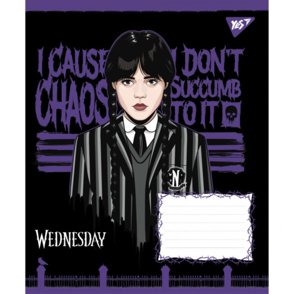 Зошит Yes Wednesday Школа Загадок А5 24 аркуша лінія (768271)