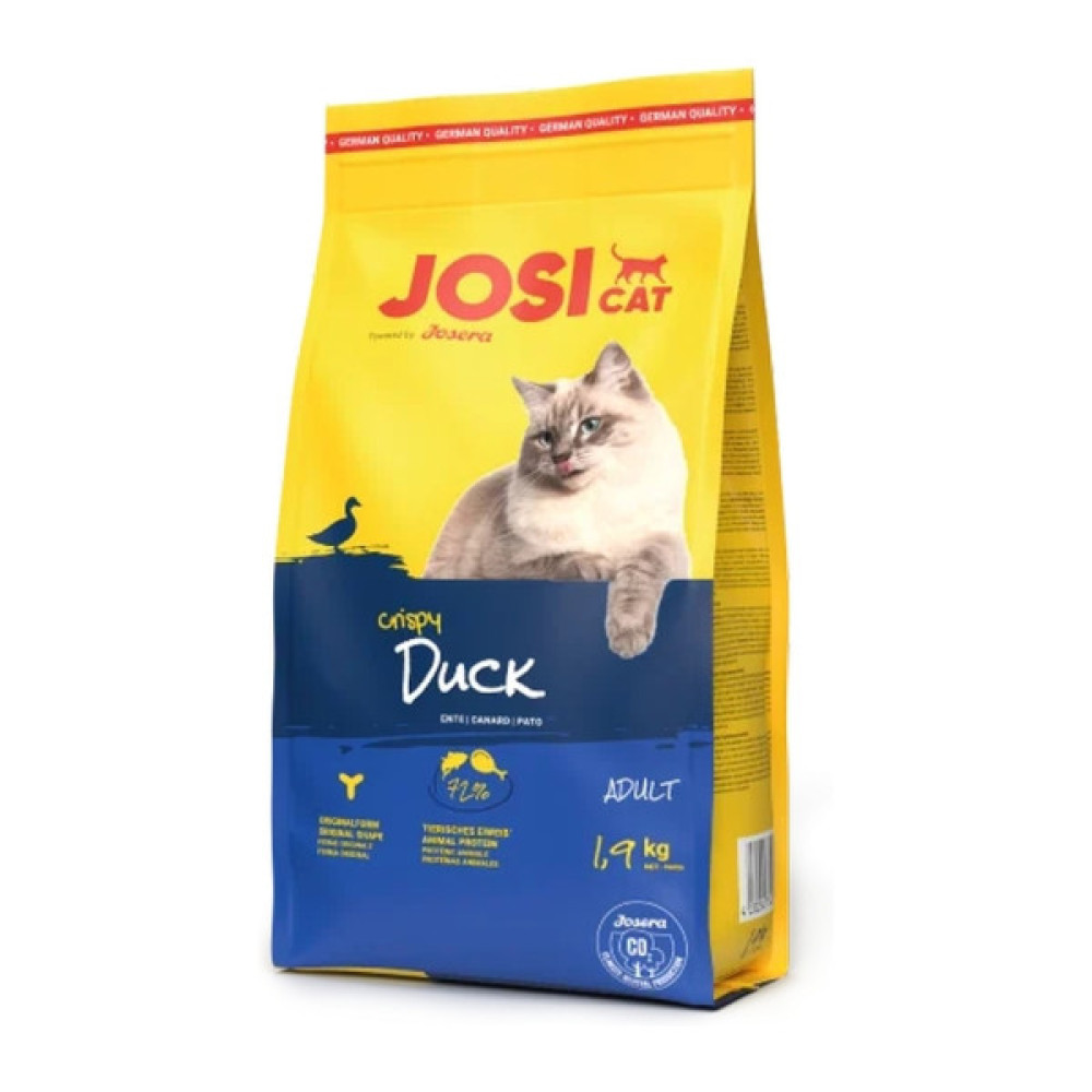 Сухий корм для кішок Josera JosiCat Crispy Duck 1.9 кг (4032254774907)