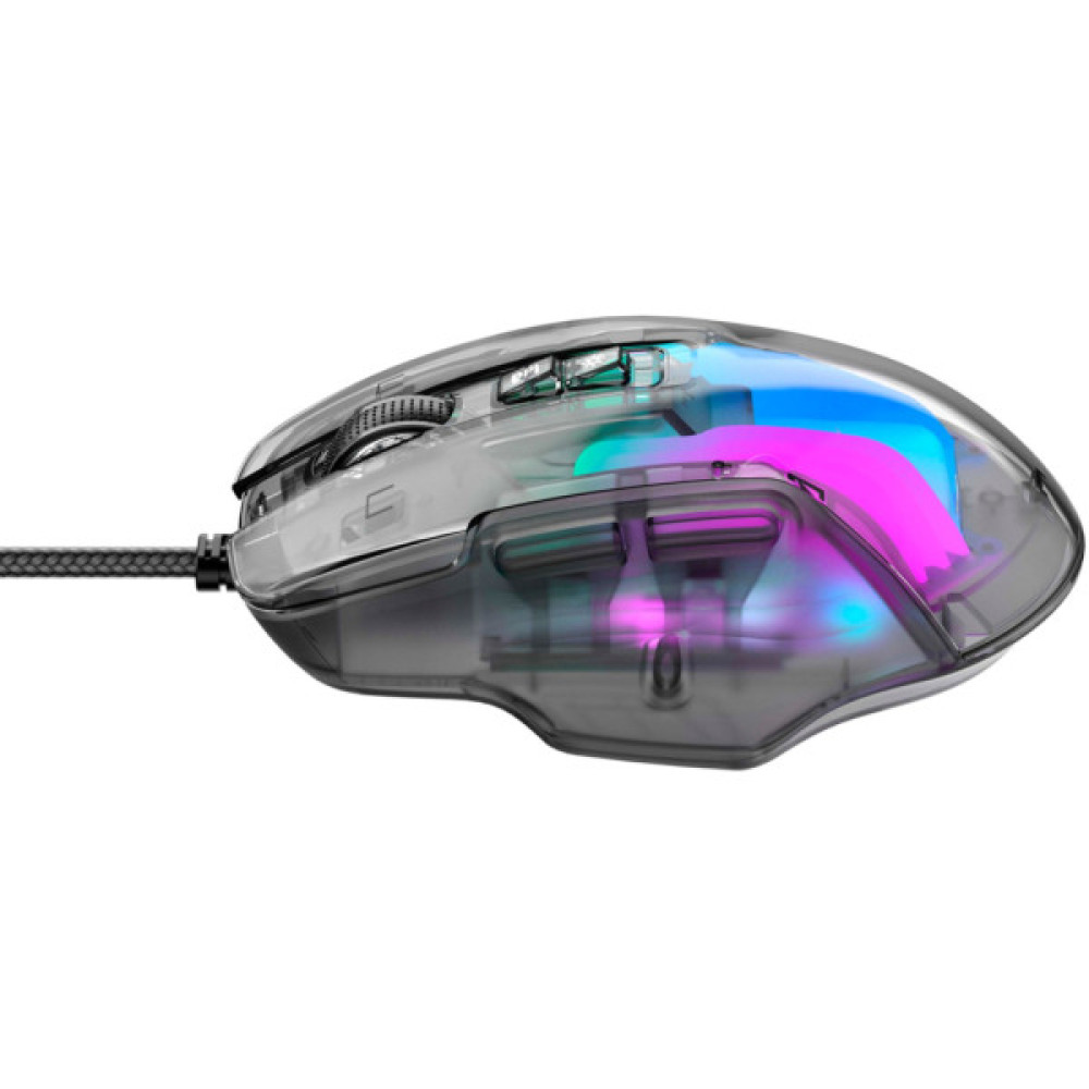 Мишка Havit HV-MS1011SE USB Transparent Black (6950676270280)