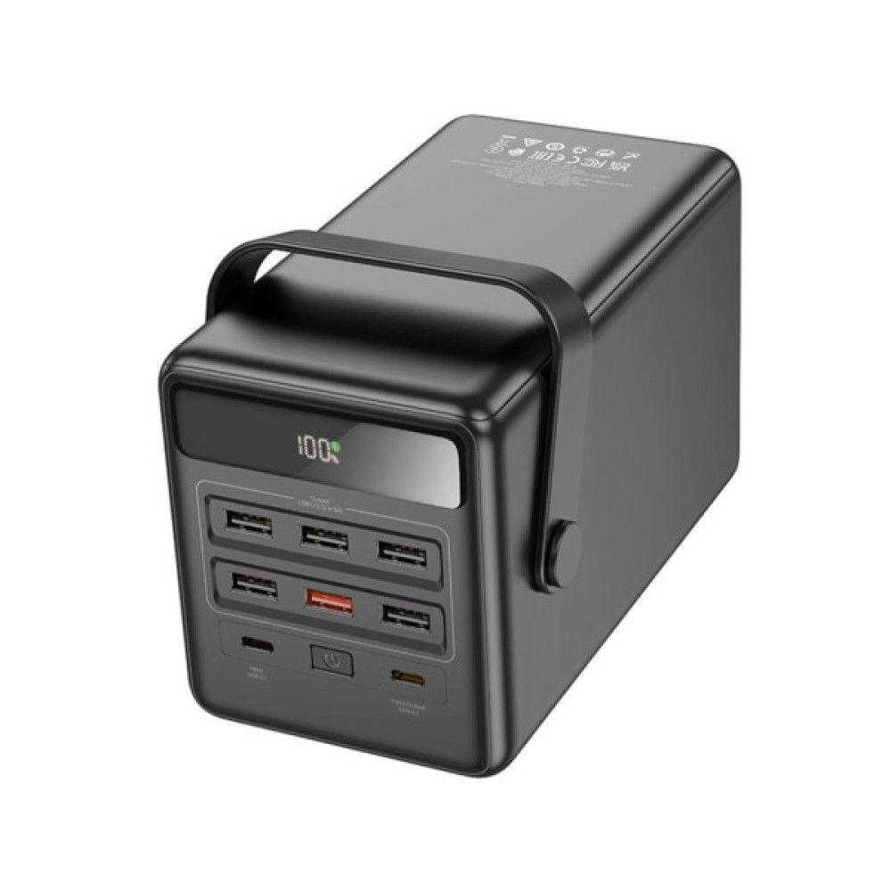 Батарея універсальна HOCO 100000mAh Endure 22.5W PD, QC, LED Lamp, Black (DB03 / 714721)