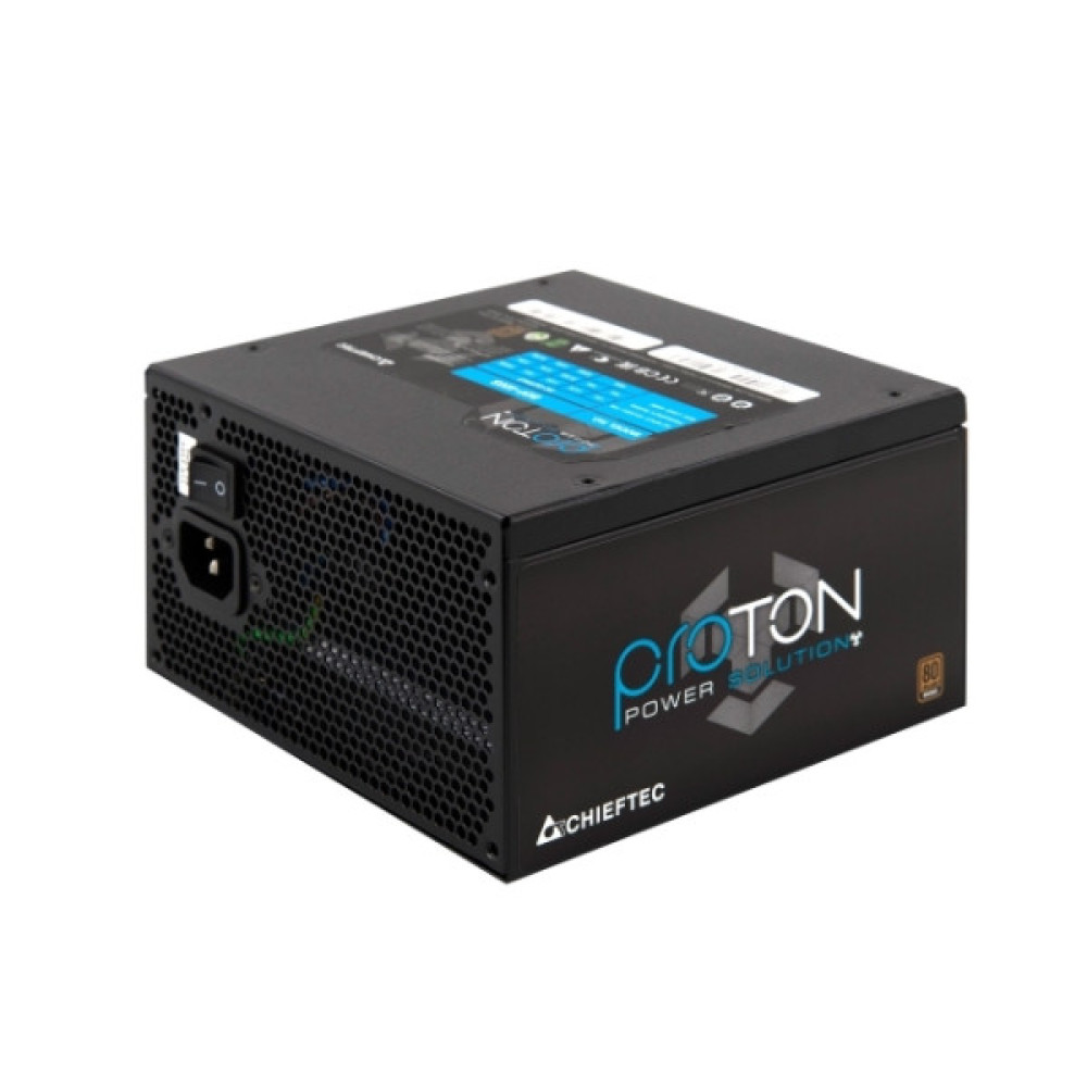 Блок живлення CHIEFTEC Proton  (600W), >85%, 80+ Bronze, 120мм, 1xMB 24pin(20+4), 1xCPU 8pin(4+4), 3xMolex, 6xSATA, 2xPCIe 8pin(6+2)
