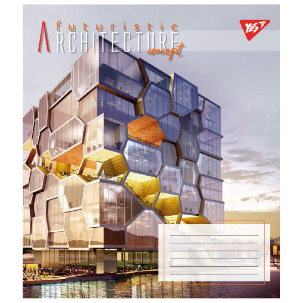 Зошит Yes Futuristic architecture 60 аркушів лінія (767157)