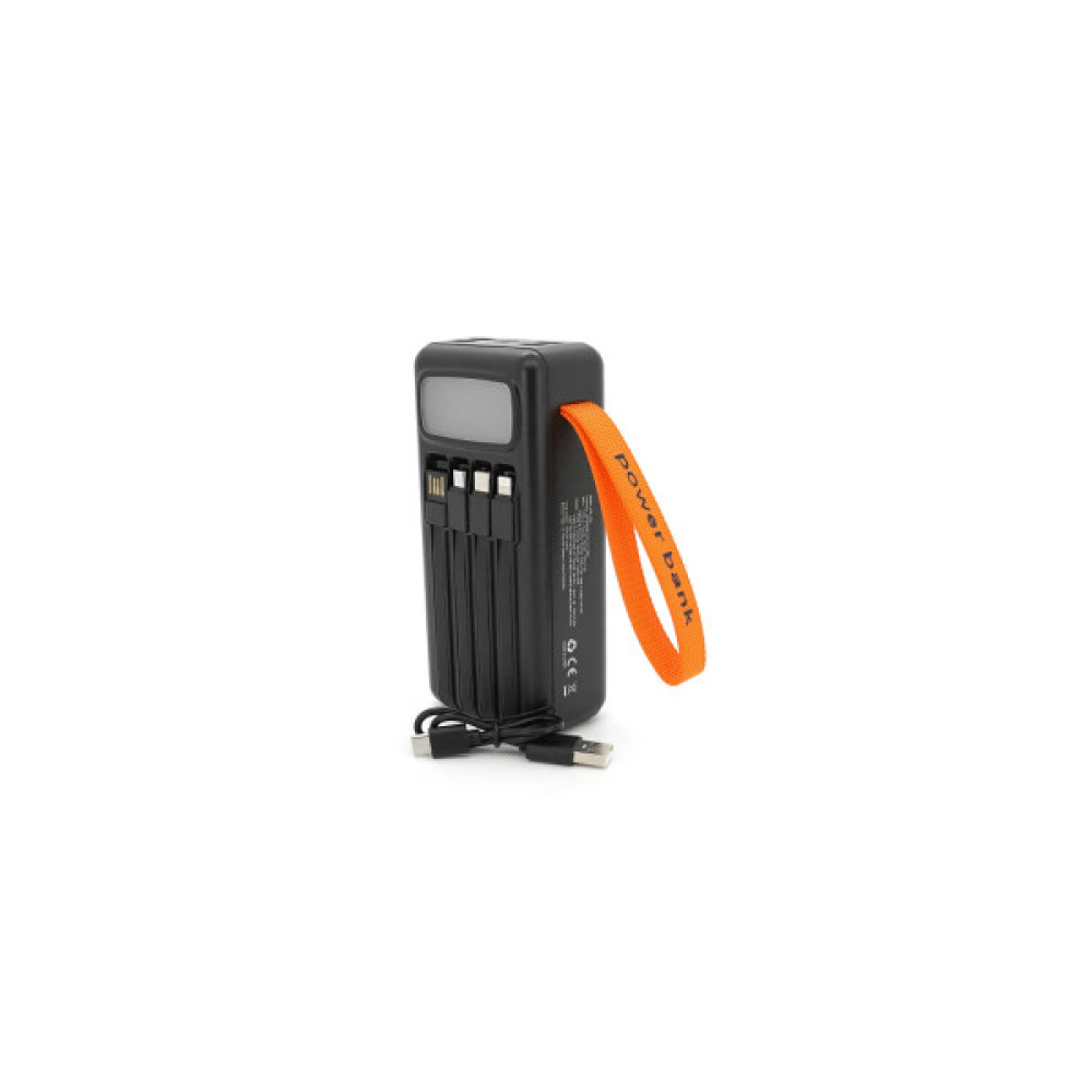 Батарея універсальна ACL 30000mAh, Solar, 22.5W, cables Type-C + Lighting, Black (ACL PW-141)