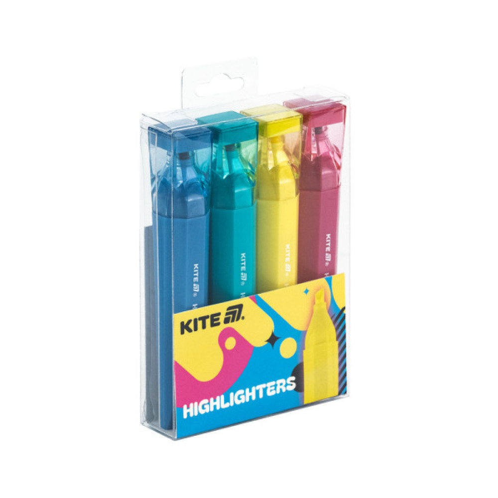 Набір маркерів Kite Highlighter Creative Trendy Colors, набір з 4-х кольорів (K24-1144-4)