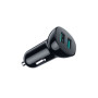 Зарядний пристрій Choetech car 2хUSB-A 36W QC black (C0051-BK) Зарядний пристрій Choetech car 2хUSB-A 36W QC black (C0051-BK)