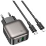 Зарядний пристрій BOROFONE BAS54A Absolute 1xUSB-C PD20W + 1xUSB QC3.0 + cable USB-C to Lightning Black (6941991116216) Зарядний пристрій BOROFONE BAS54A Absolute 1xUSB-C PD20W + 1xUSB QC3.0 + cable USB-C to Lightning Black (6941991116216)