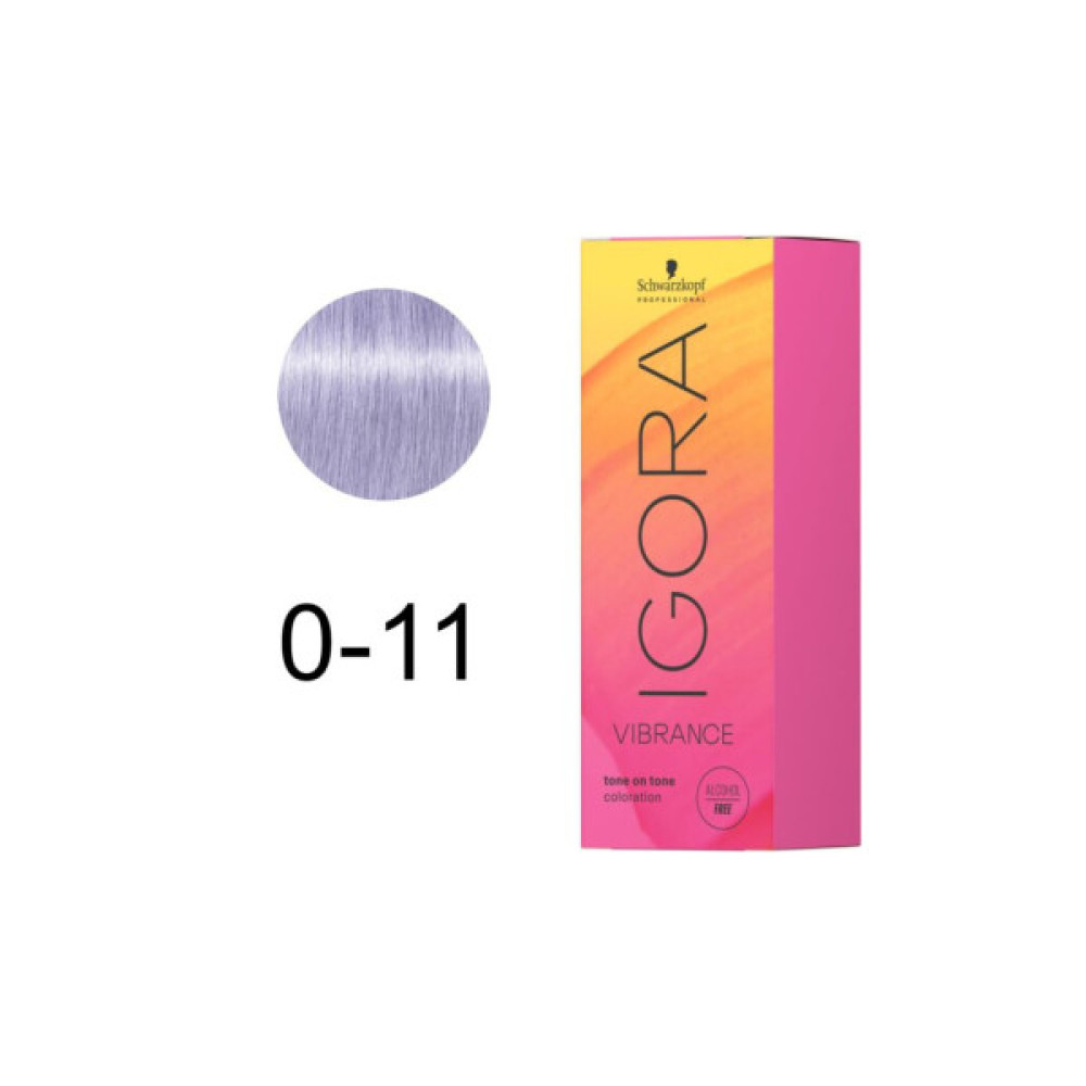 Фарба для волосся Schwarzkopf Professional Igora Vibrance Концентрат 0-11 - Антижовтий (7702045836486)