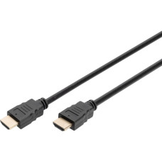 Кабель мультимедійний HDMI M to HDMI M 2.0m 4K60Hz w/Ethernet black Digitus (DB-330123-020-S)