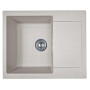 Мийка кухонна Adamant Minimal, штучний камінь, прямокут., з крилом, 615х495х200мм, чаша - 1, врізна, Avena