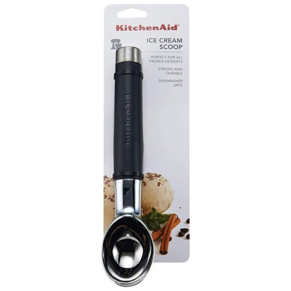 Ложка для морозива KitchenAid Classic 21,5 см чорний (KCG117OHOBE)