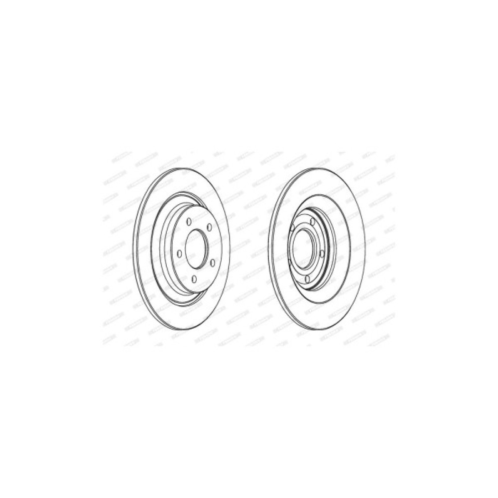 Гальмівний диск FERODO DDF1547C
