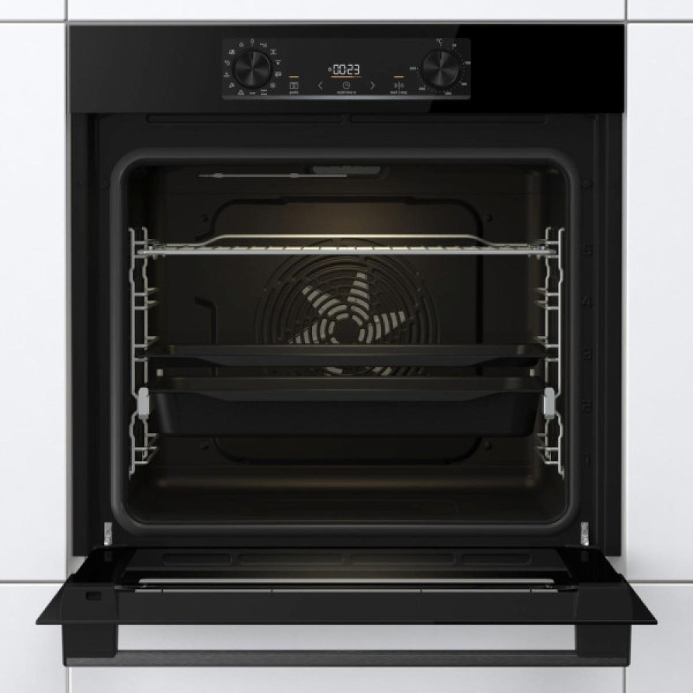 Комплект Gorenje (духовка електрична BOS6737E06BG + поверхня індукційна GI6401BSC), 743032, чорн
