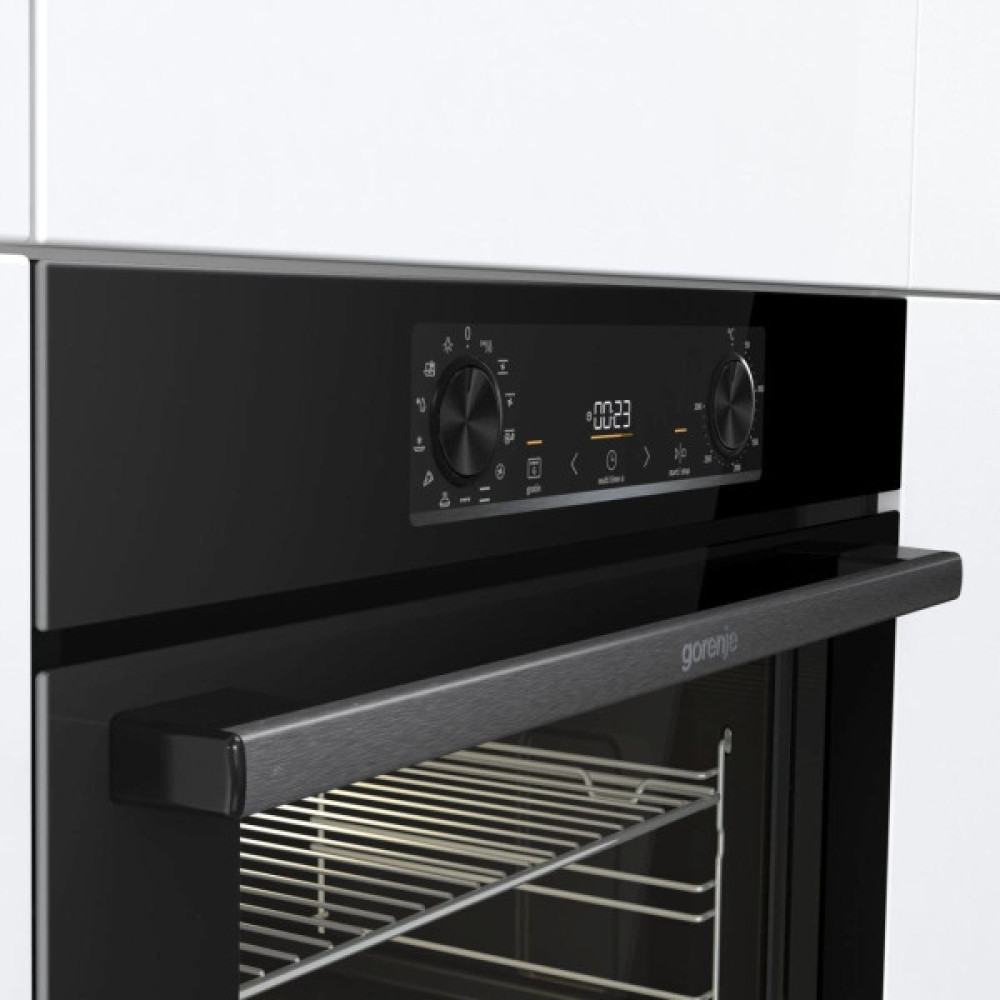 Комплект Gorenje (духовка електрична BOS6737E06BG + поверхня індукційна GI6401BSC), 743032, чорн