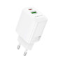 Зарядний пристрій BOROFONE BN27 Fuente 1xUSB-C PD20W + 1xUSB QC3.0 White (6941991120268) Зарядний пристрій BOROFONE BN27 Fuente 1xUSB-C PD20W + 1xUSB QC3.0 White (6941991120268)