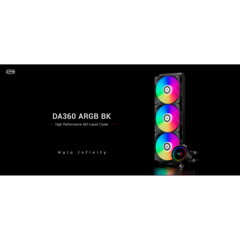 Система рідинного охолодження PcCooler DA360 ARGB BK