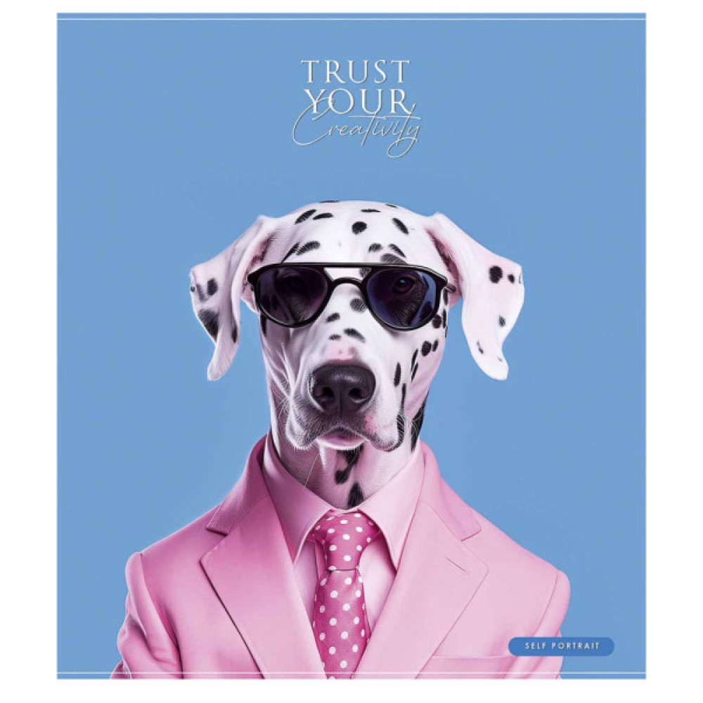 Зошит Школярик Happy portrait 48 аркушів лінія (048-3514L)