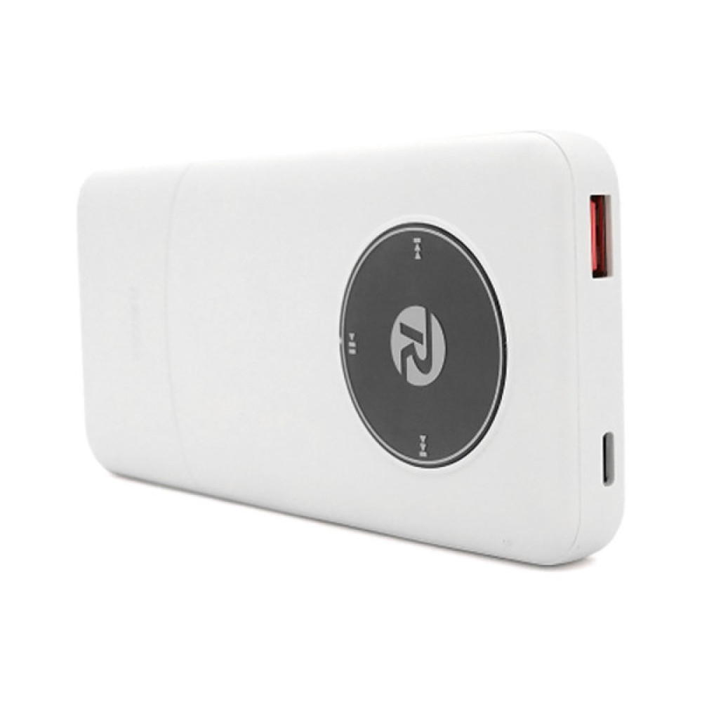Батарея універсальна Remax 10000mAh 22.5W, cables Type-C + Lighting, White (RPP-37)