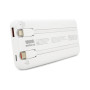 Батарея універсальна Remax 10000mAh 22.5W, cables Type-C + Lighting, White (RPP-37)