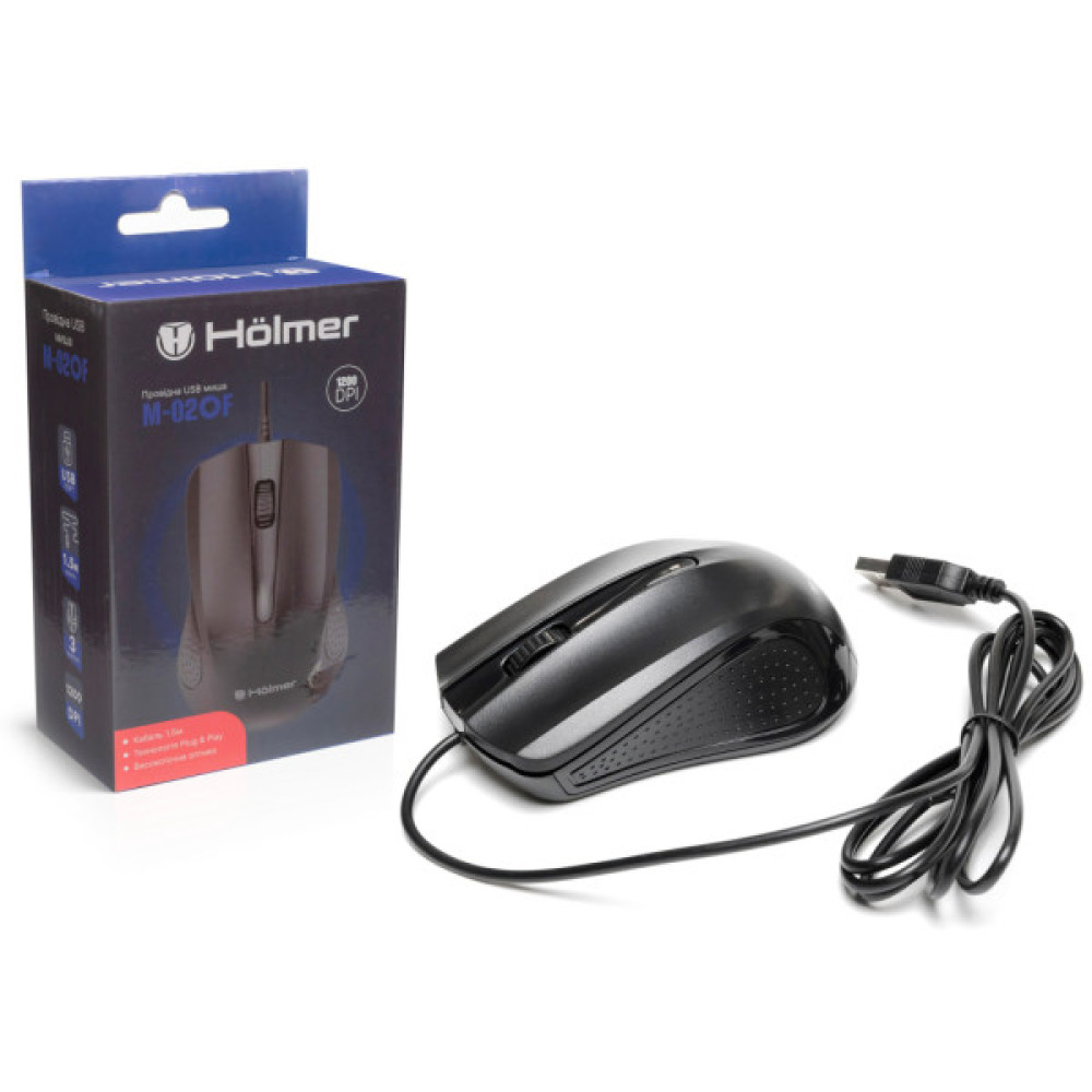 Мишка Hölmer M-02OF USB White (M-02OF)