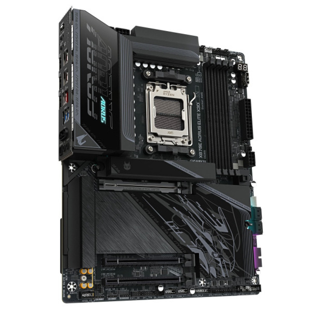 Материнська плата GIGABYTE X870E A ELITE X3D sAM5 X870 4xDDR5 M.2 HDMI DP Wi-Fi BT ATX