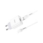 Зарядний пристрій HOCO C81A Asombroso USB + cable Micro 5P 10.5W White (6931474727954)