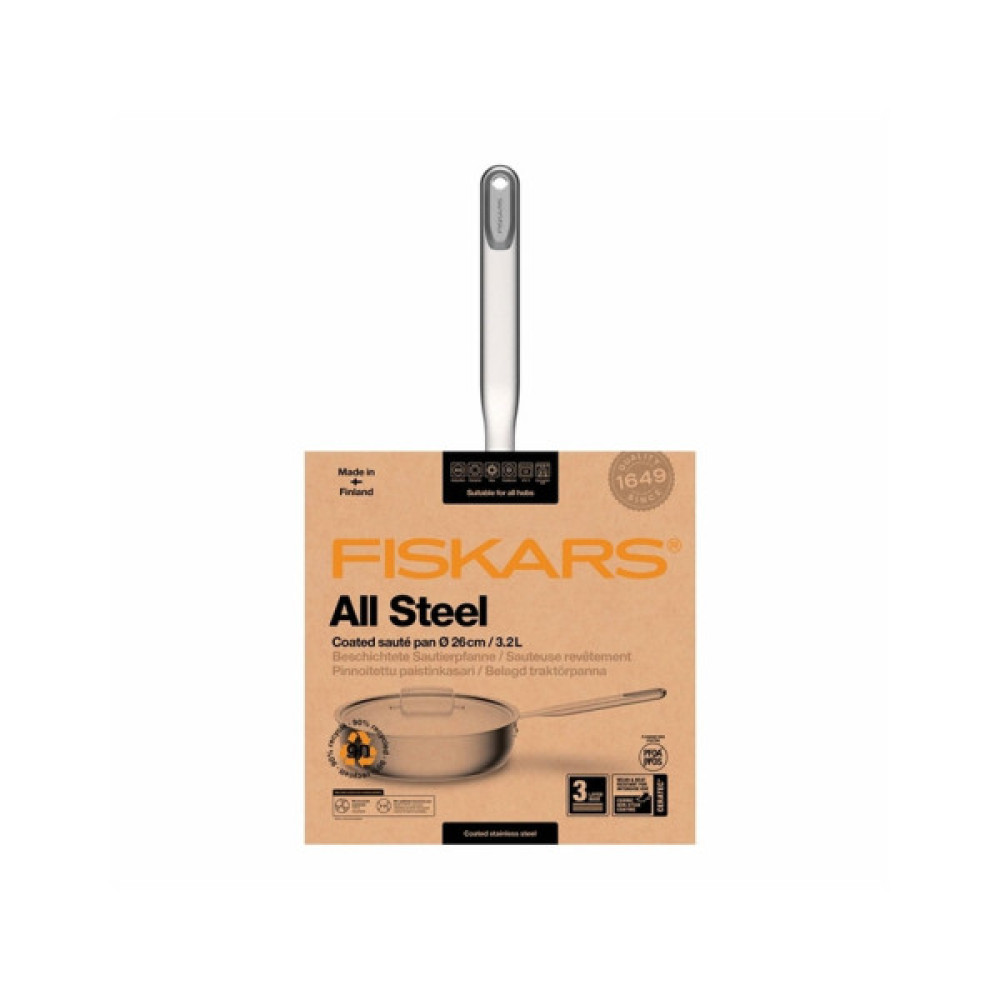 Сотейник Fiskars All Steel матовий 26 см (1064746)