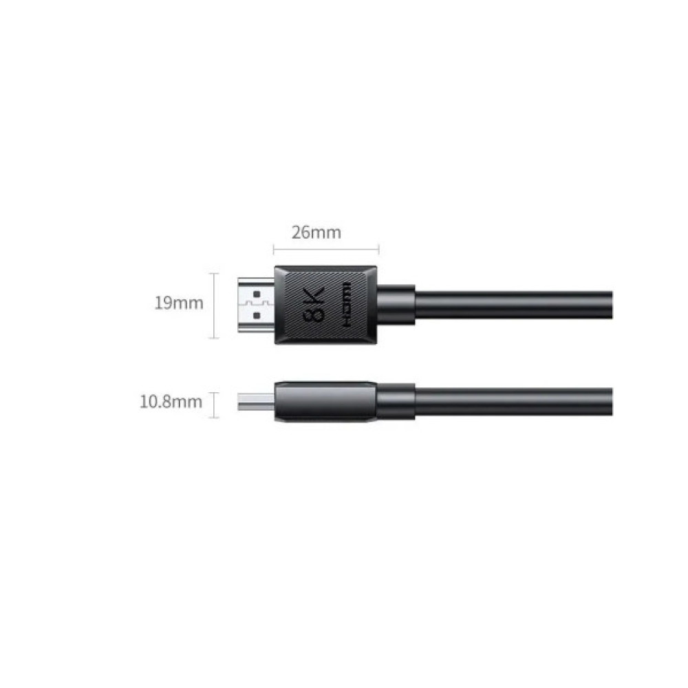 Кабель мультимедійний HDMI M to HDMI M 3.0m 8K60Hz 48Gbps black Ugreen (45433)