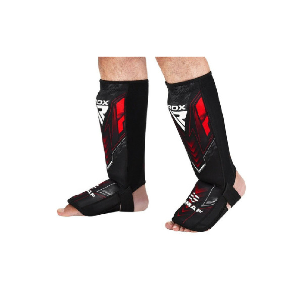 Захист гомілки і стопи RDX Neoprene Shin Instep IMMAF-1 Red M (SGN-IMF-1R-M)