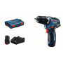 Шурупокрут-дриль акумуляторний Bosch Professional GSR 12V-35 безщітковий 12 2x3.0А·год 35Нм 460·1750об·хв 0.75кг AutoLock L-BOXX 102
