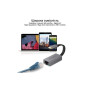 Адаптер Promate USB-C to RJ45 Ethernet 1000Mbps grey (gigaLink-c.grey)