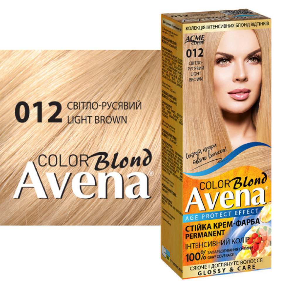 Фарба для волосся Acme Color Avena Blond Color Стійка 012 - Світло-русявий (4823115502483)