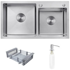 Мийка кухонна Kroner Geburstet-7843ZHM (CV022805)