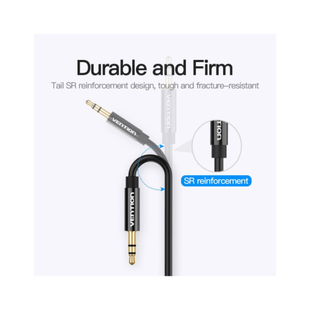 Кабель мультимедійний 3.5mm M to 2x3.5mm F 0.3m VENTION (BBSBY)