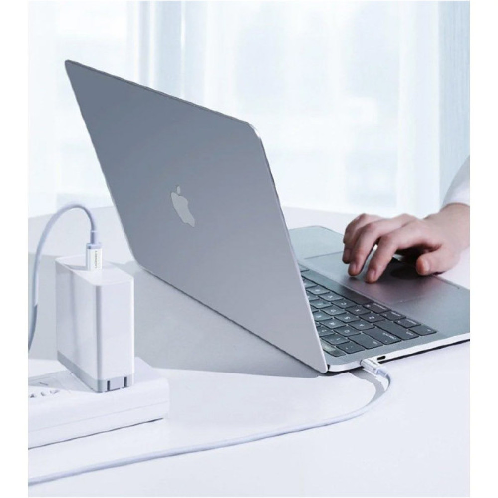 Дата кабель USB-C to USB-C 0.5m 3A 60W US264 white Ugreen (60517)