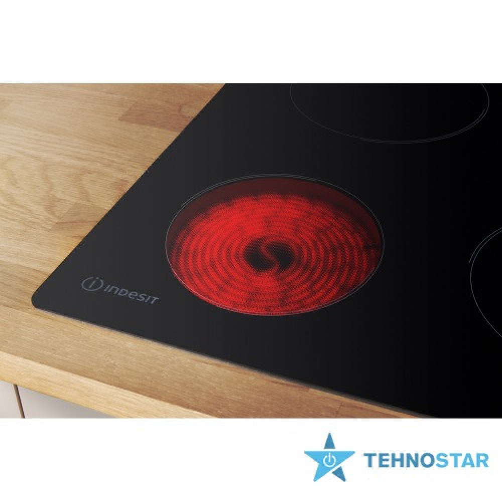 Варильна поверхня Indesit електрична склокерамічна, 60см, чорний