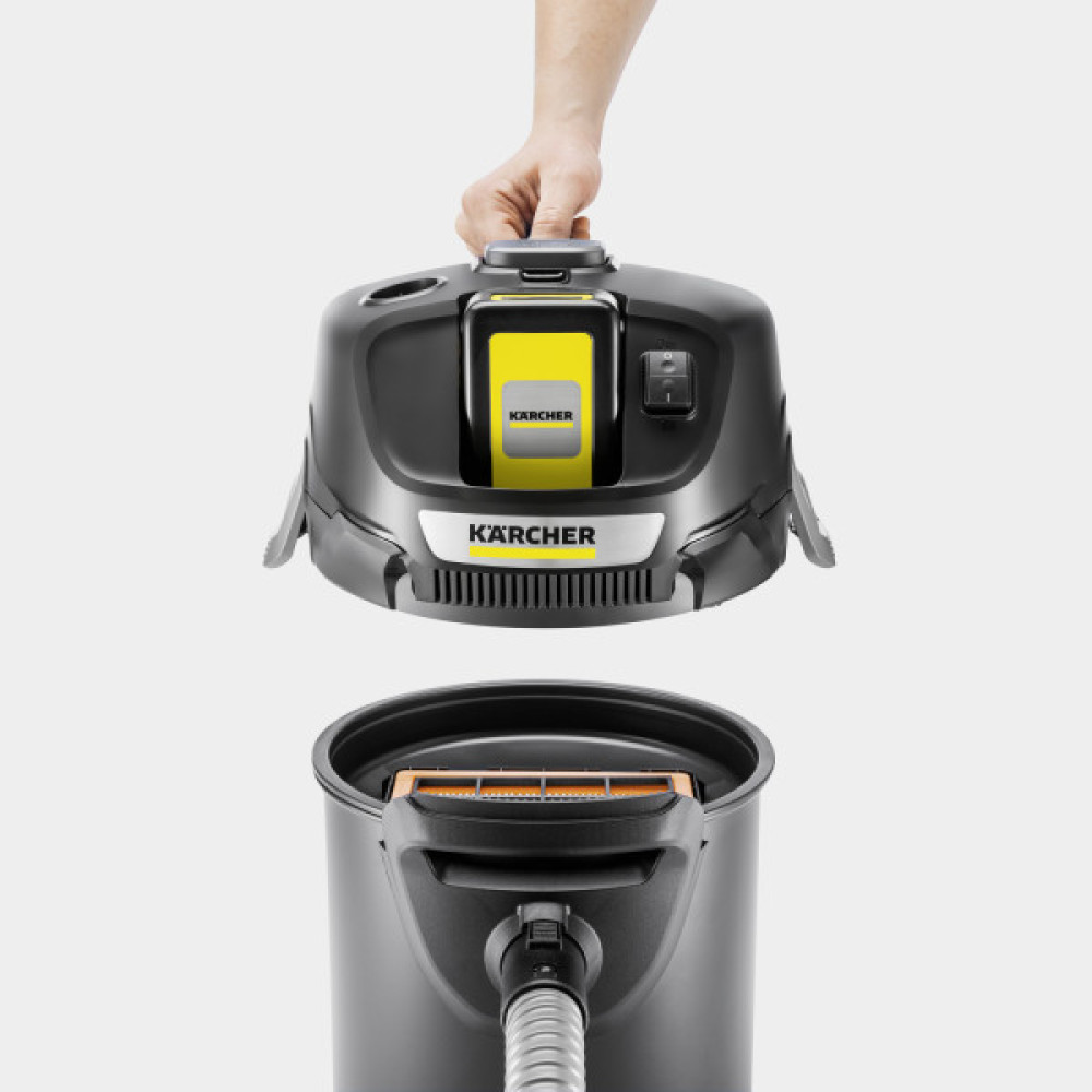 Пилосос для збору золи акумуляторний Karcher AD 2 Battery 18В контейнер 14л 3.9кг без АКБ та ЗП