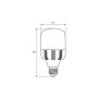 Лампочка EUROELECTRIC Plastic 40W E27 6500K 220V (LED-HP-40276(P)) Лампочка EUROELECTRIC Plastic 40W E27 6500K 220V (LED-HP-40276(P))
