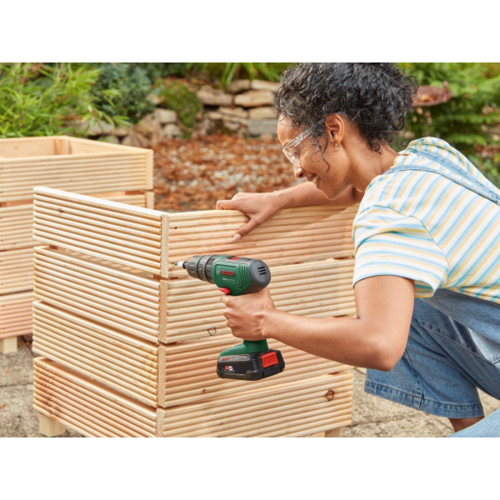 Шурупокрут-дриль акумуляторний Bosch EasyImpact 18V-40 18В 2х1.5А·год 20·38Нм 0-430·0-1650об·хв кейс ЗП 1.4кг