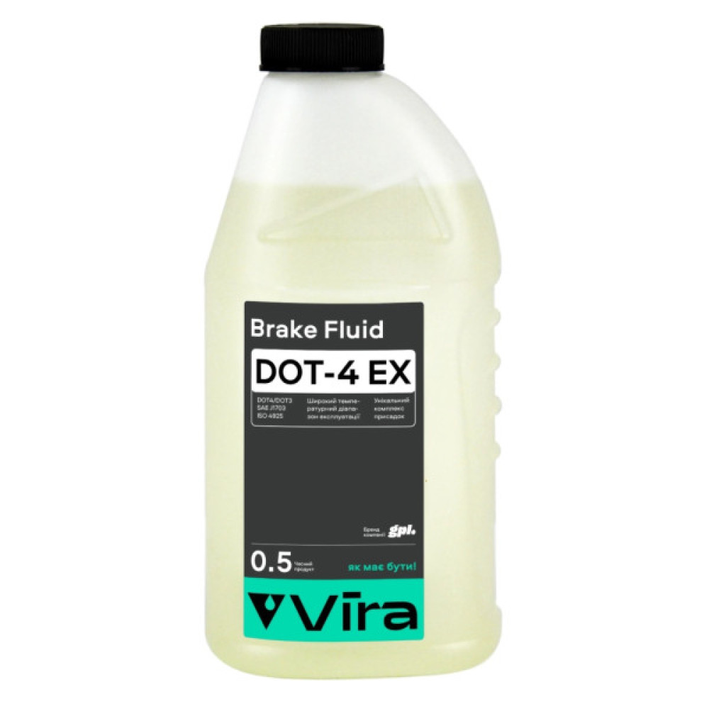 Гальмівна рідина VIRA Brake Fluid DOT-4 EX 0,5 л (VI1201)