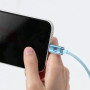 Дата кабель USB 2.0 AM to Lightning 2.0m 2.4A sky blue Baseus (CAJY001203) Дата кабель USB 2.0 AM to Lightning 2.0m 2.4A sky blue Baseus (CAJY001203)