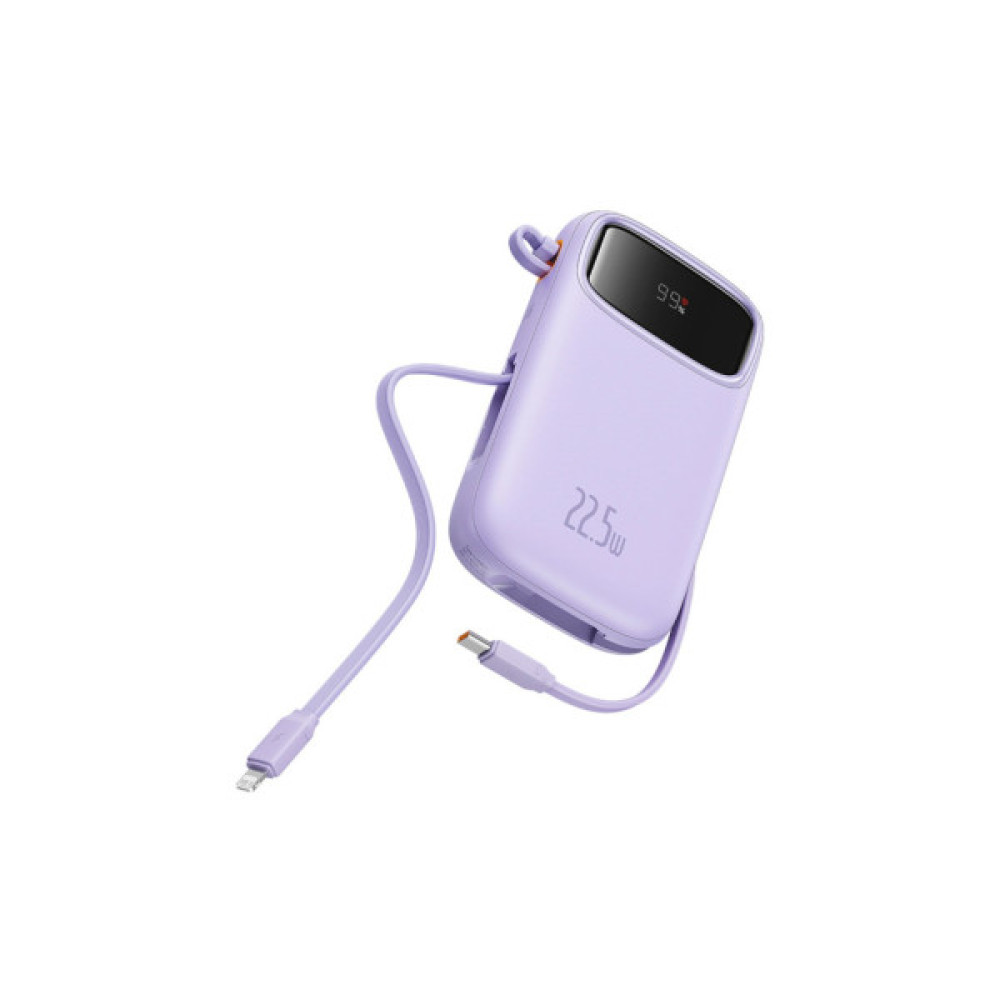 Батарея універсальна Baseus Qpow2 20000mAh 22.5W PD, QC/3.0, Purple (P10055002513-00)