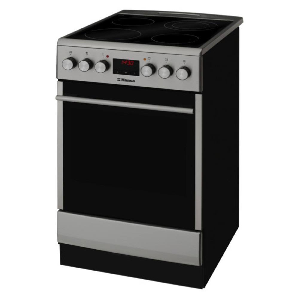Плита Hansa електрична склокерамічна, 65л, 50x60см, дисплей, конвекція, нерж