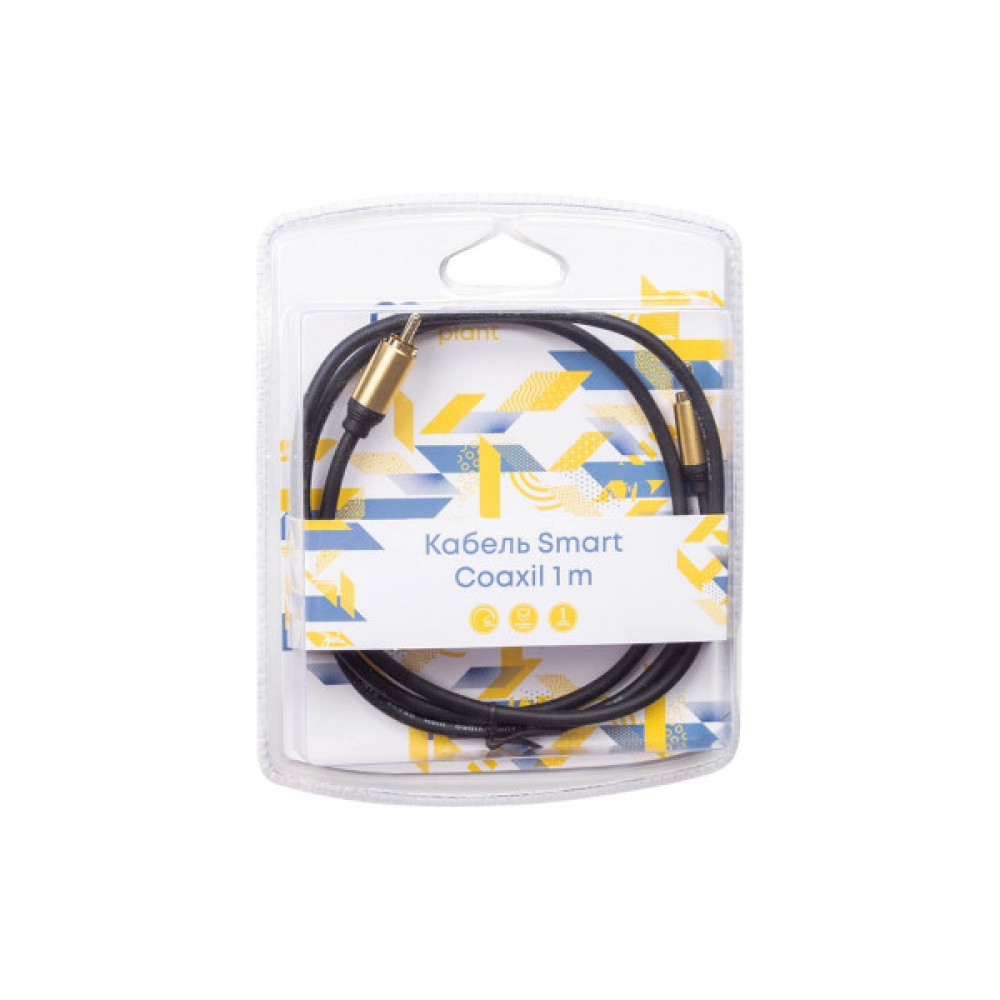 Кабель мультимедійний 1xRCA M to 1xRCA M 1.0m PowerPlant (CA911752)