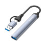 Концентратор ColorWay USB-A/USB-C 4-in-1 USB2.0х2/USB3.0/USB-C2.0 (CW-HUB06) Концентратор ColorWay USB-A/USB-C 4-in-1 USB2.0х2/USB3.0/USB-C2.0 (CW-HUB06)