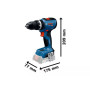 Шурупокрут-дриль акумуляторний Bosch Professional GSB 18V-65 18В 31·65Нм 0-2100об·хв 1.12кг без АКБ та ЗП Шурупокрут-дриль акумуляторний Bosch Professional GSB 18V-65 18В 31·65Нм 0-2100об·хв 1.12кг без АКБ та ЗП
