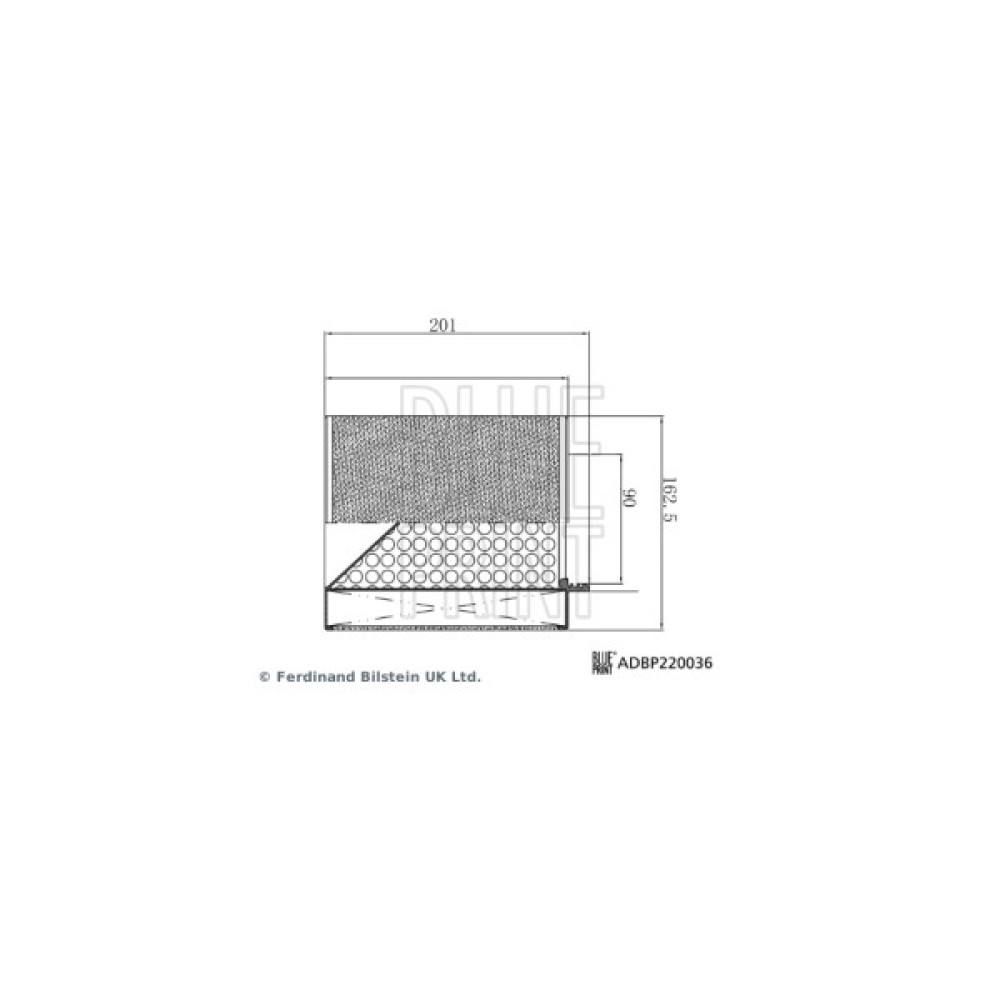 Повітряний фільтр для автомобіля Blue Print ADBP220036