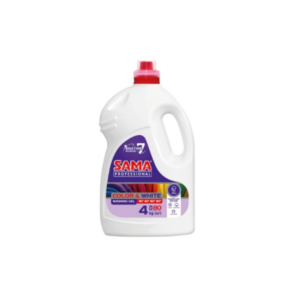 Гель для прання Sama Professional Color & White Універсальний 4 кг (4820270630631) Гель для прання Sama Professional Color & White Універсальний 4 кг (4820270630631)