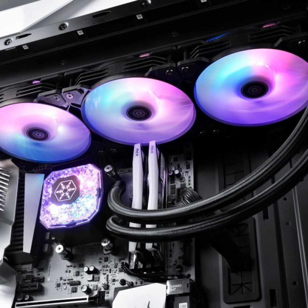 Система рідинного оxолодження SilverStone Icegem 360P-ARGB, LGA2066, 2011, 1366, 115x, 1366, TRX4TR4, AM4, AM3, AM3+, AM2, AM2+, FM1, FM2, TDP350W, чорний