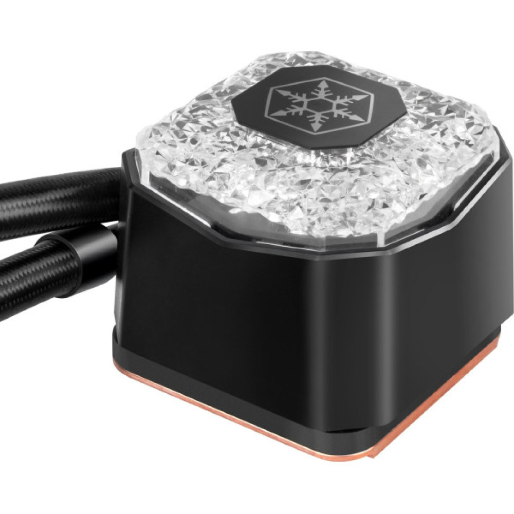 Система рідинного оxолодження SilverStone Icegem 360P-ARGB, LGA2066, 2011, 1366, 115x, 1366, TRX4TR4, AM4, AM3, AM3+, AM2, AM2+, FM1, FM2, TDP350W, чорний